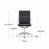 Bria High Back Office Chair, Black & Chrome