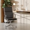 Bria High Back Office Chair, Black & Chrome