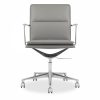 Bria Low Back Office Chair, Grey & Chrome