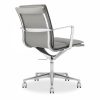 Bria Low Back Office Chair, Grey & Chrome