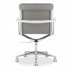 Bria Low Back Office Chair, Grey & Chrome