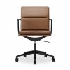 Bria Low Back Office Chair, Vintage Tan & Black