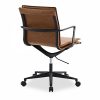 Bria Low Back Office Chair, Vintage Tan & Black