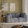 Brigitte 2 Seater Sofa, Blue Chenille