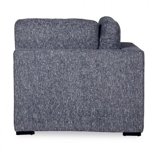 Brigitte Corner Sofa Section, Blue Chenille