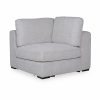 Brigitte Corner Sofa Section, Light Grey Chenille