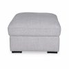Brigitte Storage Ottoman, Light Grey Chenille