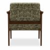 Britta Armchair, Bauhaus Wave Olive Green & Walnut