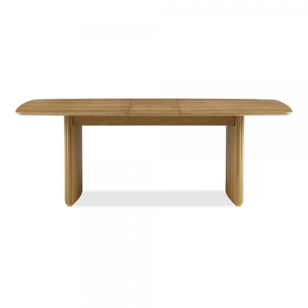 Caleb 6-8 Seat Extendable Wooden Dining Table, Oak