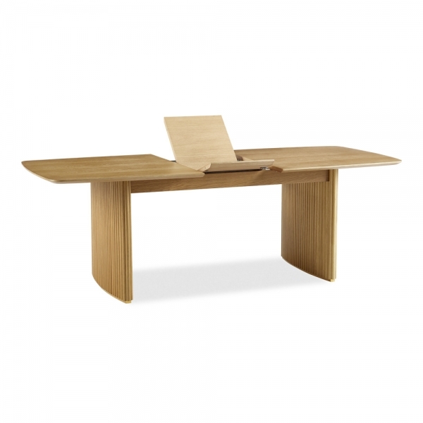 Caleb 6-8 Seat Extendable Wooden Dining Table, Oak