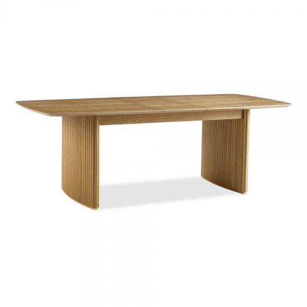 Caleb 6-8 Seat Extendable Wooden Dining Table, Oak