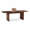 Caleb 6-8 Seat Extendable Wooden Dining Table, Walnut