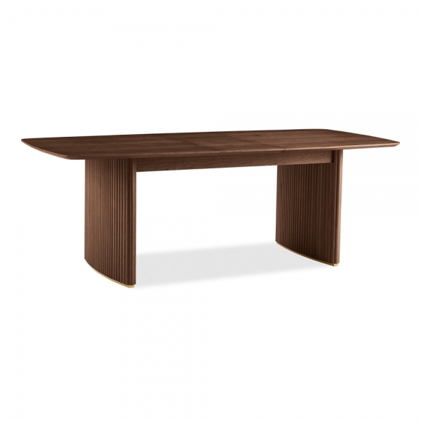 Caleb 6-8 Seat Extendable Wooden Dining Table, Walnut