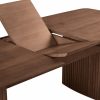 Caleb 6-8 Seat Extendable Wooden Dining Table, Walnut