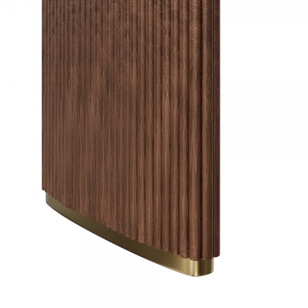 Caleb 6-8 Seat Extendable Wooden Dining Table, Walnut