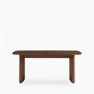 Caleb 6-8 Seat Extendable Wooden Dining Table, Walnut