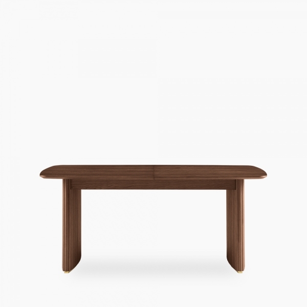 Caleb 6-8 Seat Extendable Wooden Dining Table, Walnut