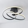 Cara Flush Ceiling Light, Black