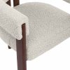 Cassius Carver Dining Chair, Speckled Stone Sustainable Boucle