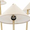 Chilton Floor Lamp, Cream & Brass