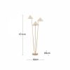 Chilton Floor Lamp, Cream & Brass