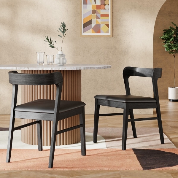 Chiswick Wooden Dining Chair, Black