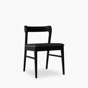 Chiswick Wooden Dining Chair, Black