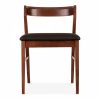 Chiswick Wooden Dining Chair, Black & Walnut