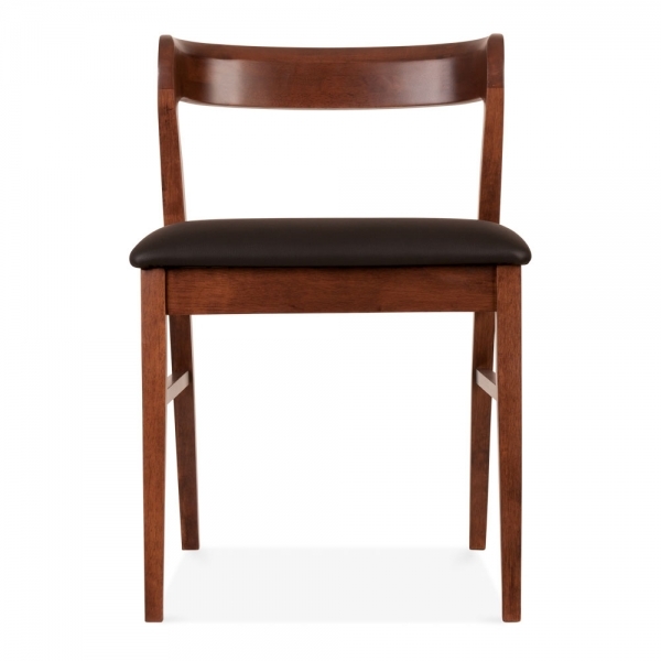 Chiswick Wooden Dining Chair, Black & Walnut
