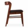 Chiswick Wooden Dining Chair, Black & Walnut
