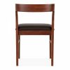 Chiswick Wooden Dining Chair, Black & Walnut