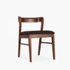 Chiswick Wooden Dining Chair, Black & Walnut