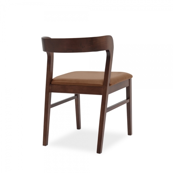 Chiswick Wooden Dining Chair, Vintage Tan & Walnut