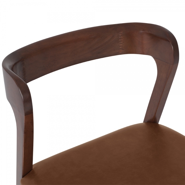 Chiswick Wooden Dining Chair, Vintage Tan & Walnut