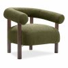 Cielo Armchair, Moss Green Boucle