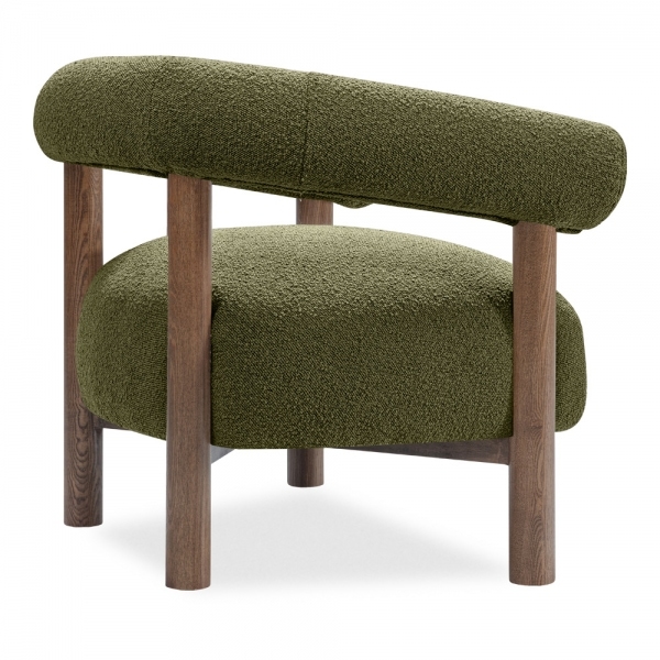Cielo Armchair, Moss Green Boucle