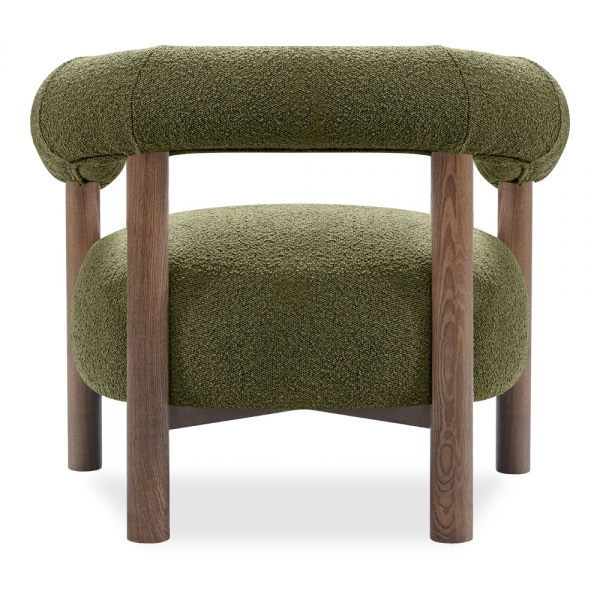 Cielo Armchair, Moss Green Boucle