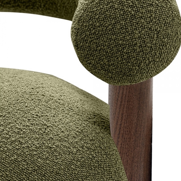 Cielo Armchair, Moss Green Boucle