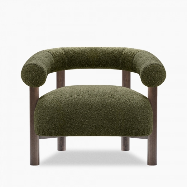Cielo Armchair, Moss Green Boucle