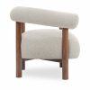 Cielo Armchair, Speckled Stone Sustainable Boucle