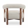 Cielo Armchair, Speckled Stone Sustainable Boucle