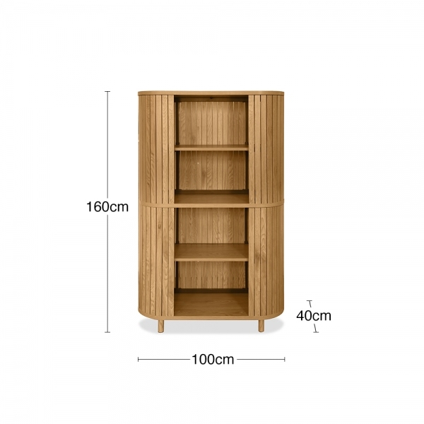 Colima Bookcase, Oak