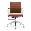 Deluxe Low Back Office Chair, Vintage Tan