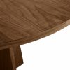 Devan 4 Seat Round Dining Table, Walnut