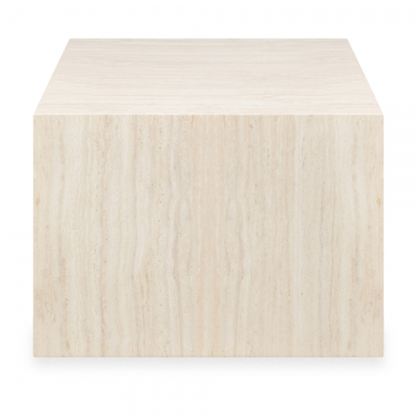 Dice Set of 2 Coffee Tables, Natural Stone Effect