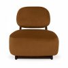 Didsbury Accent Chair, Caramel Sustainable Mohair Velvet
