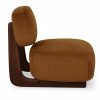 Didsbury Accent Chair, Caramel Sustainable Mohair Velvet