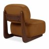Didsbury Accent Chair, Caramel Sustainable Mohair Velvet