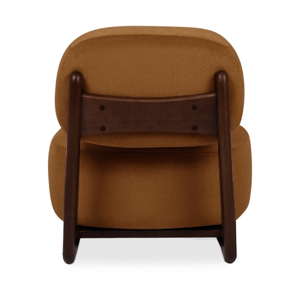 Didsbury Accent Chair, Caramel Sustainable Mohair Velvet