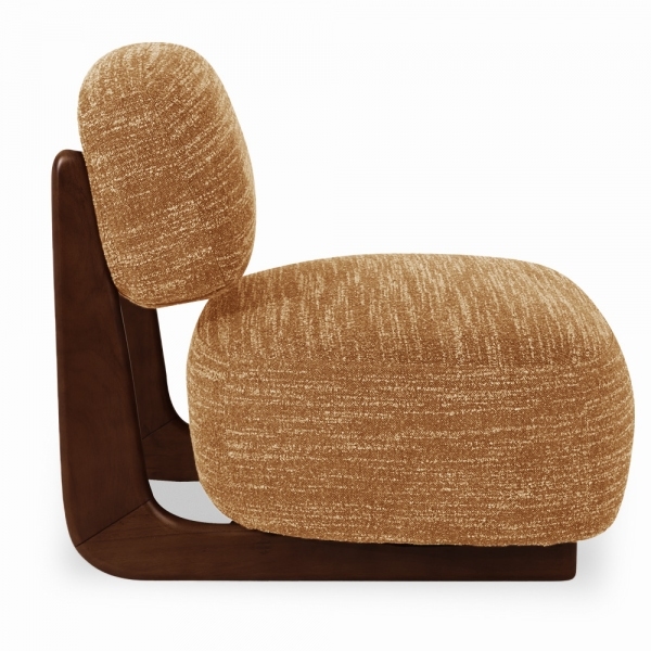 Didsbury Accent Chair, Speckled Honey Sustainable Boucle